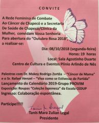 Rede Feminina de Combate ao Cncer Chapec outubro rosa 2018 