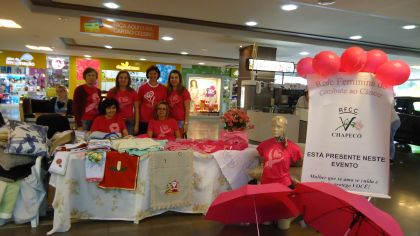 Rede Feminina de Combate ao Cncer Chapec - VENDA DE PRODUTOS OUTUBRO ROSA 2014 CELEIRO CENTER